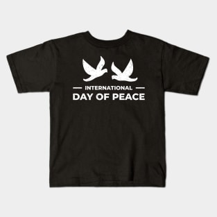 International Day of Peace Shirt World Peace Day 21 Sept Kids T-Shirt